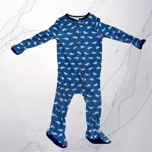 CLOUD ISLAND 6-9mo boys onesie. Boys one piece. Boys footie pajamas. Newborn